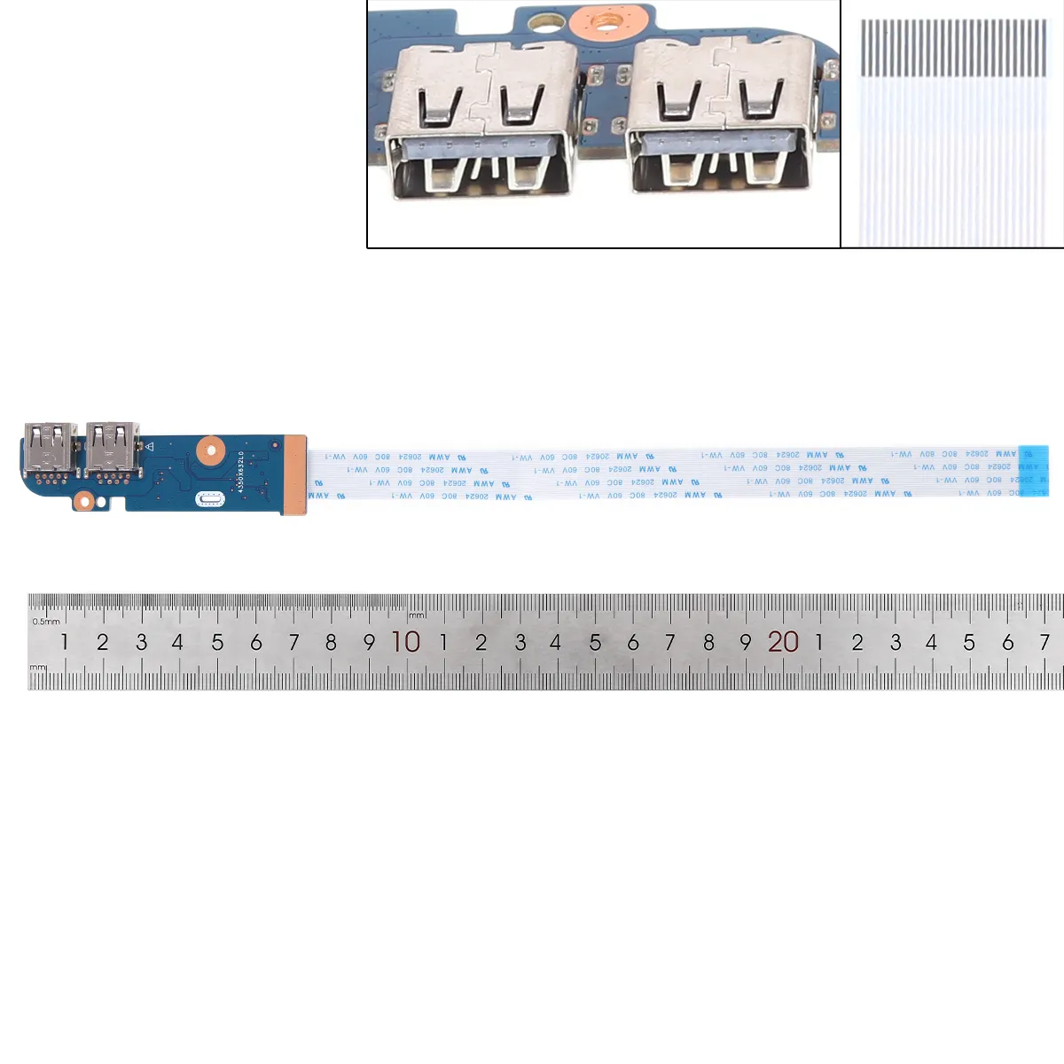 Picture of HP 15S-DU 15S-DY 15-DW TPN-C139 LS-H327P USB Board.